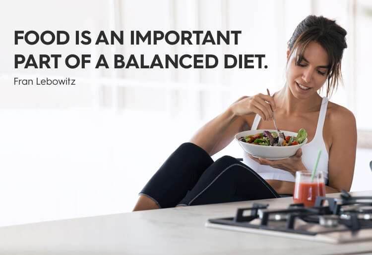 Food is an important part of a balanced diet